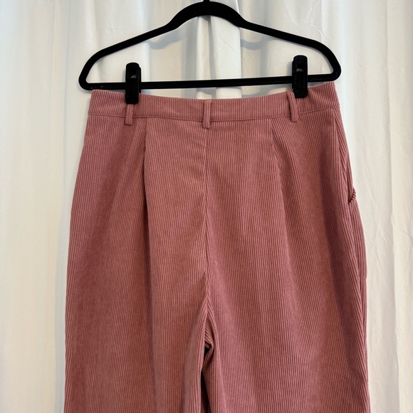 Cider Mauve Corduroy Wide Leg High Waist Flare Pants Women’s Large Fall - Picture 5 of 7